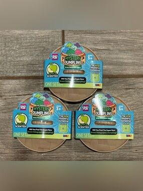 Crazy Fun Mystery Dumpling Apple scented- Green holographic Edition (3-pack)